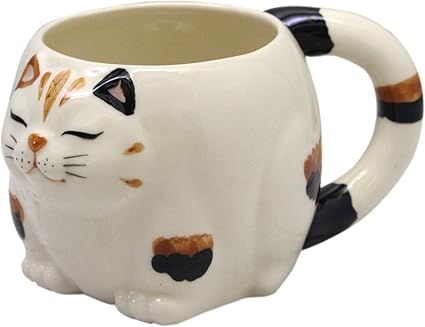 Amazon Co Jp クラフトマンハウス 猫 マグカップ ミケ 瀬戸焼 ホーム キッチン