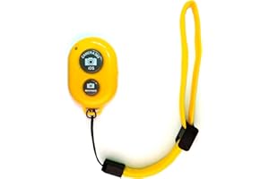 Bluetooth Remote Camera Shutter for iPhone & Android Wireless Bluetooth Selfie Remote with Wrist Strap for Smartphones, iPad,