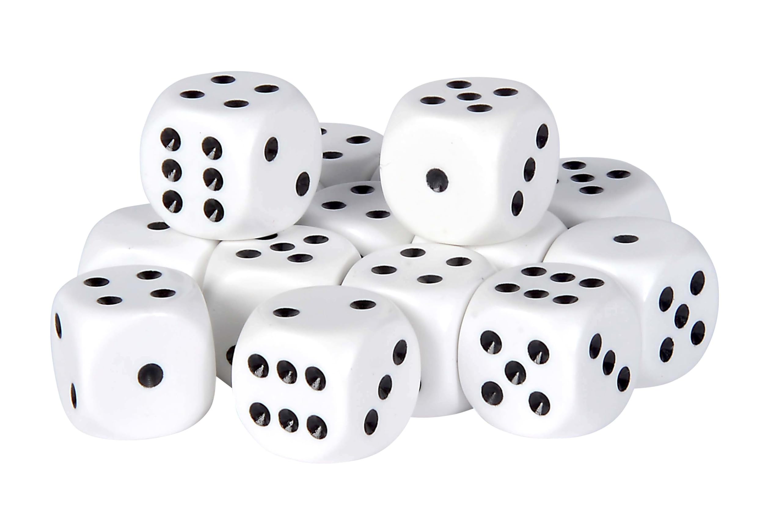 Noris games 606154361 15 White Plastic Eye Cube