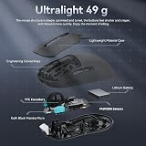 ATTACK SHARK X3 49g Ultra Light Gaming Mouse PixArt 3395 26000 DPI BT 2.4G view 5