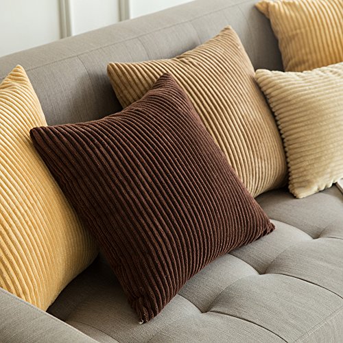 MIULEE Corduroy Pillow Covers