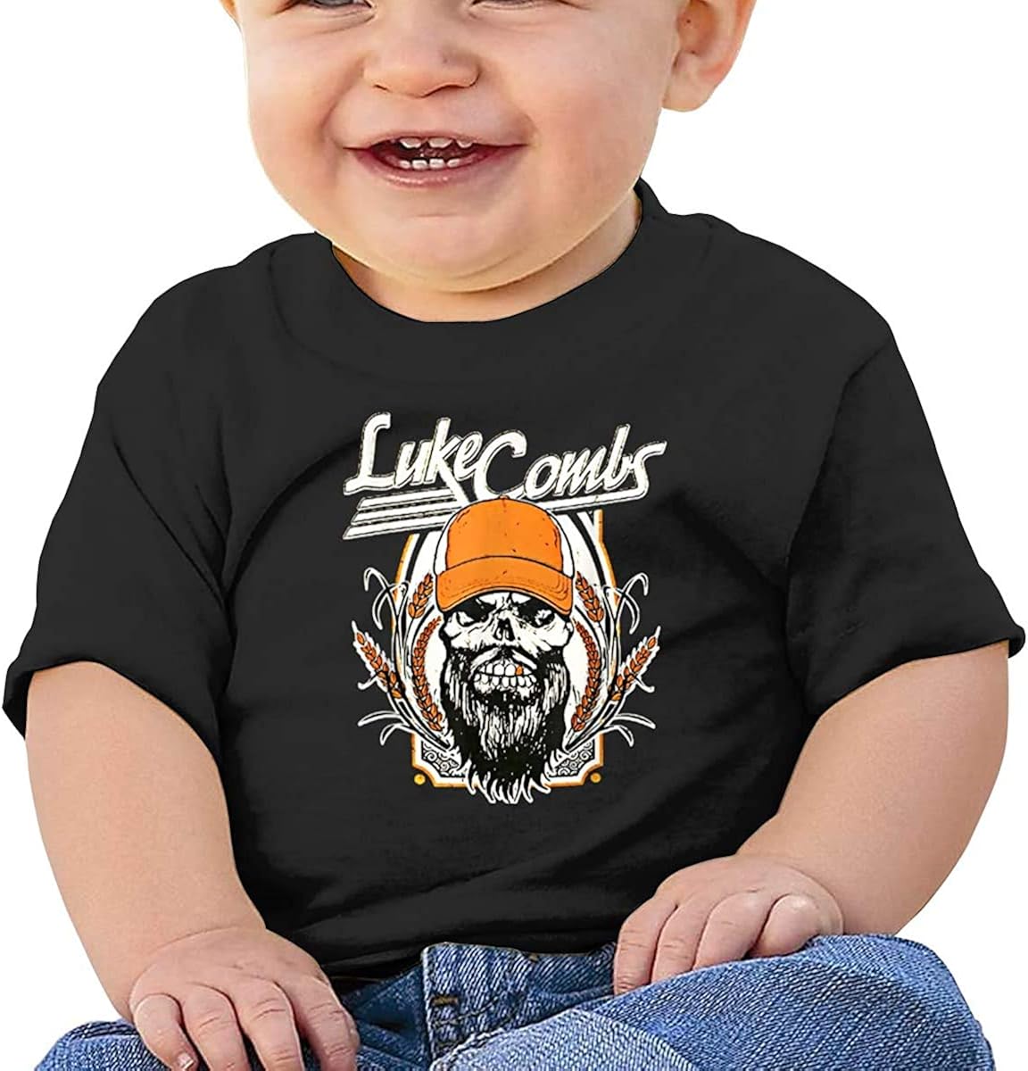 Luke Combs Comfortable and Breathable SkinFriendly Baby ShortSleeved