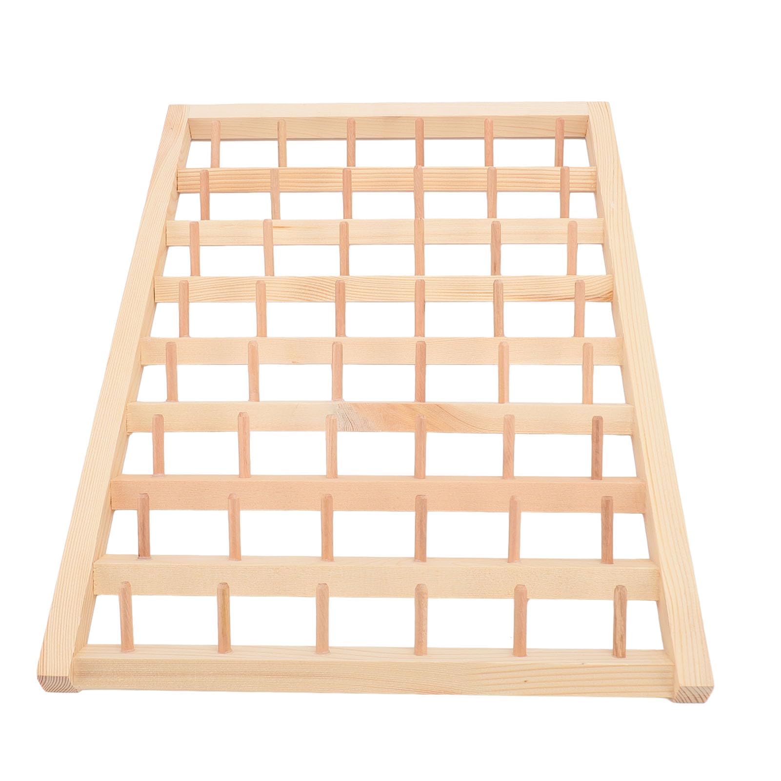 48 Spools Wooden Thread Rack Wall Mounted Sewing Organizer for Quilting Embroidery, Pine Material Thread Holder Storage Solution
