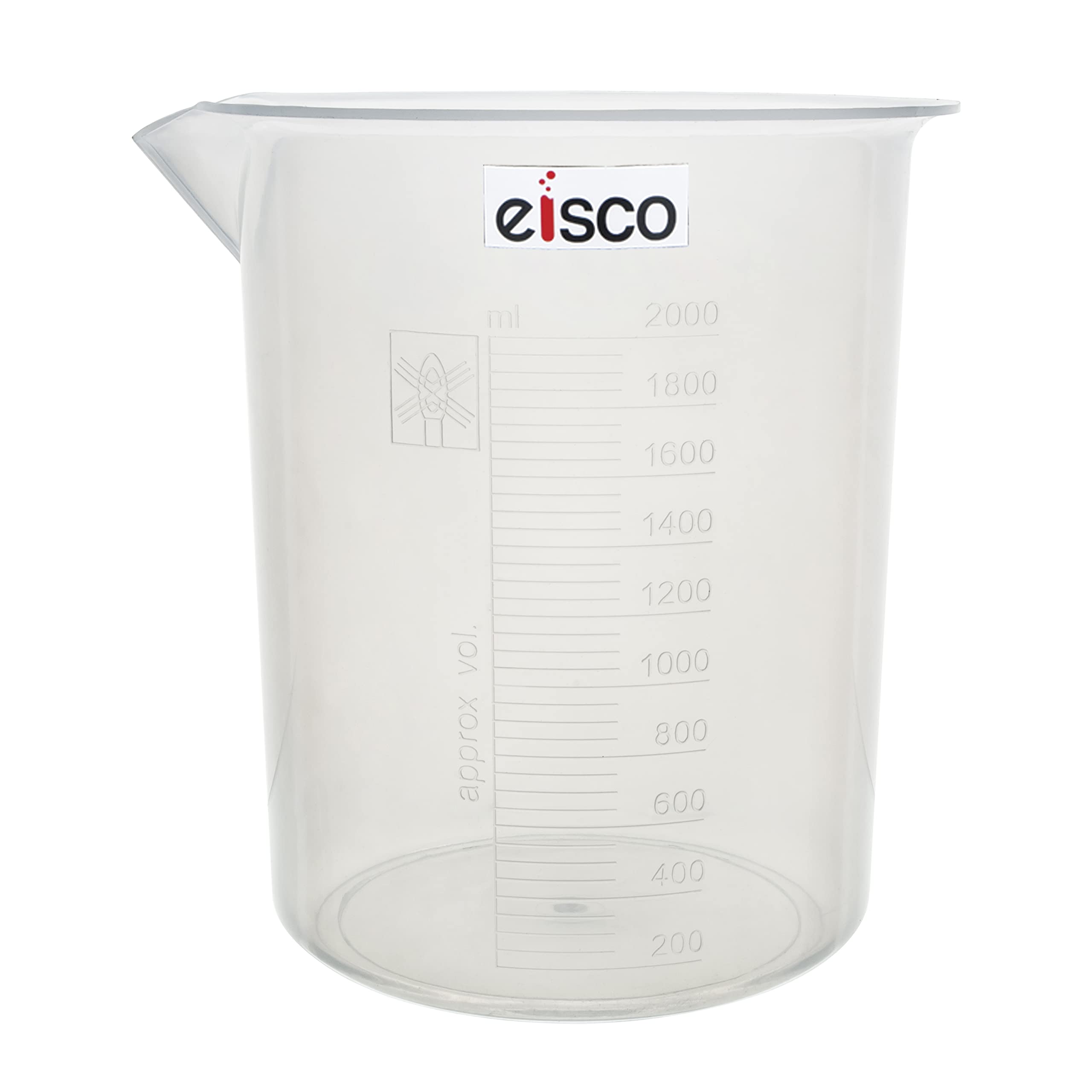 EISCO Plastic Beaker, 5000ml - Polypropylene
