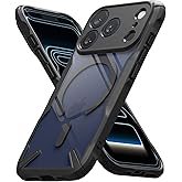 Ringke Fusion-X for iPhone 17 Pro Max Case [Compatible with MagSafe] Augmented Bumper Heavy Duty Shockproof Protective Cover - Magnetic Black