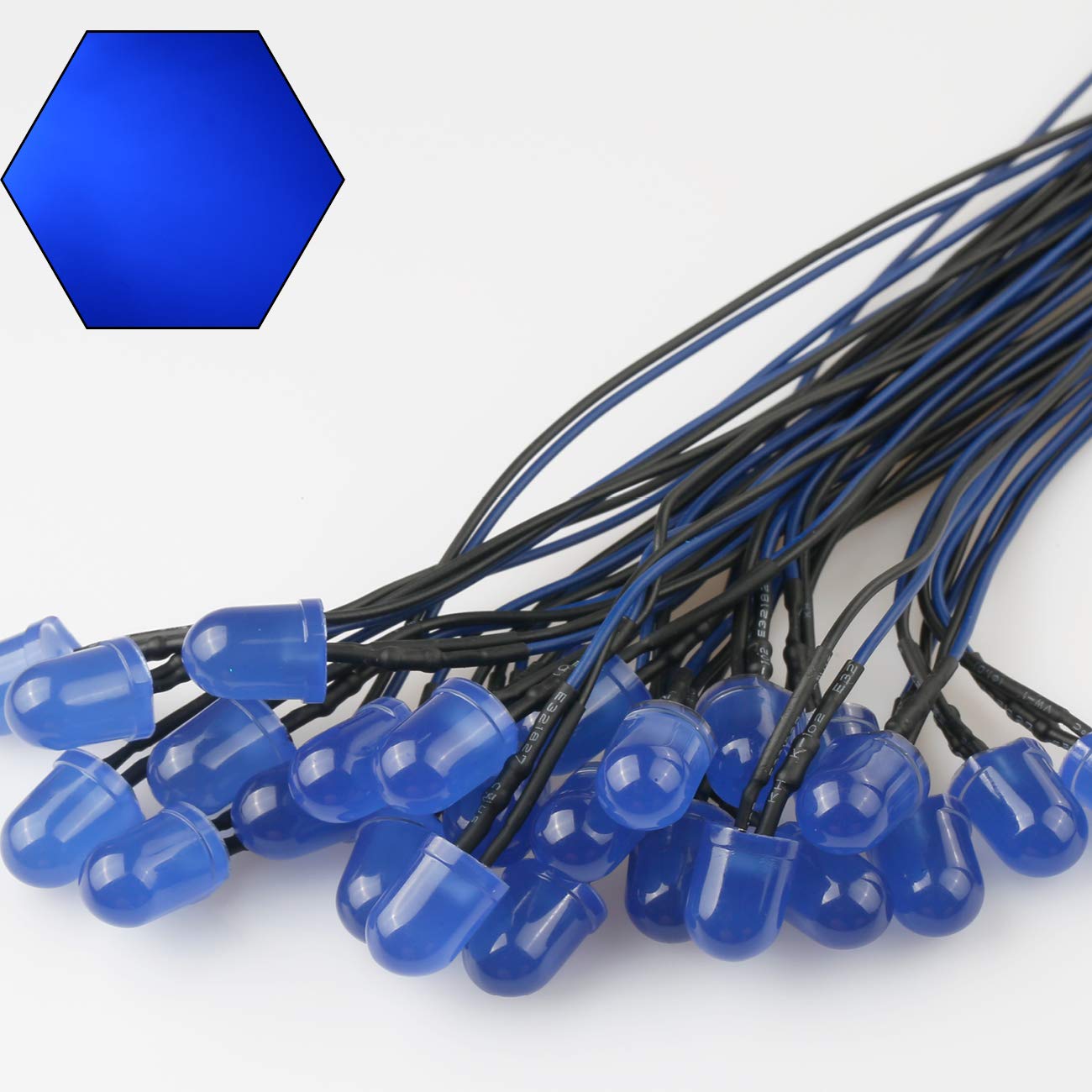 EDGELEC 50pcs 12 Volt 3mm Yellow Blinking LED Lights Emitting Diodes 1