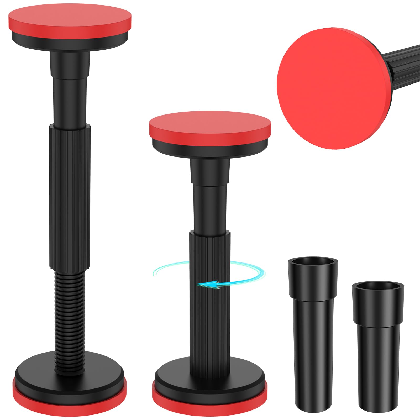 Photo 1 of 2 Pack Telescopic Support Pole, Undermount Sink Support, Cabinet Lifting Bracket, Adjustable Support System Cabinet Support Pole Rod 7"-17.7", 440LB Capacity, Floor Jack for Cabinet Sofa Sink