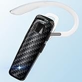 LEKOYE Bluetooth Headset, CVC8.0 Handsfree Bluetooth Earpiece, 16 Hrs Talk Time Noise Cancelling Single Ear Wireless Headset for Office Driving, Compatible with iPhone ＆ Android Samsung Cellphone