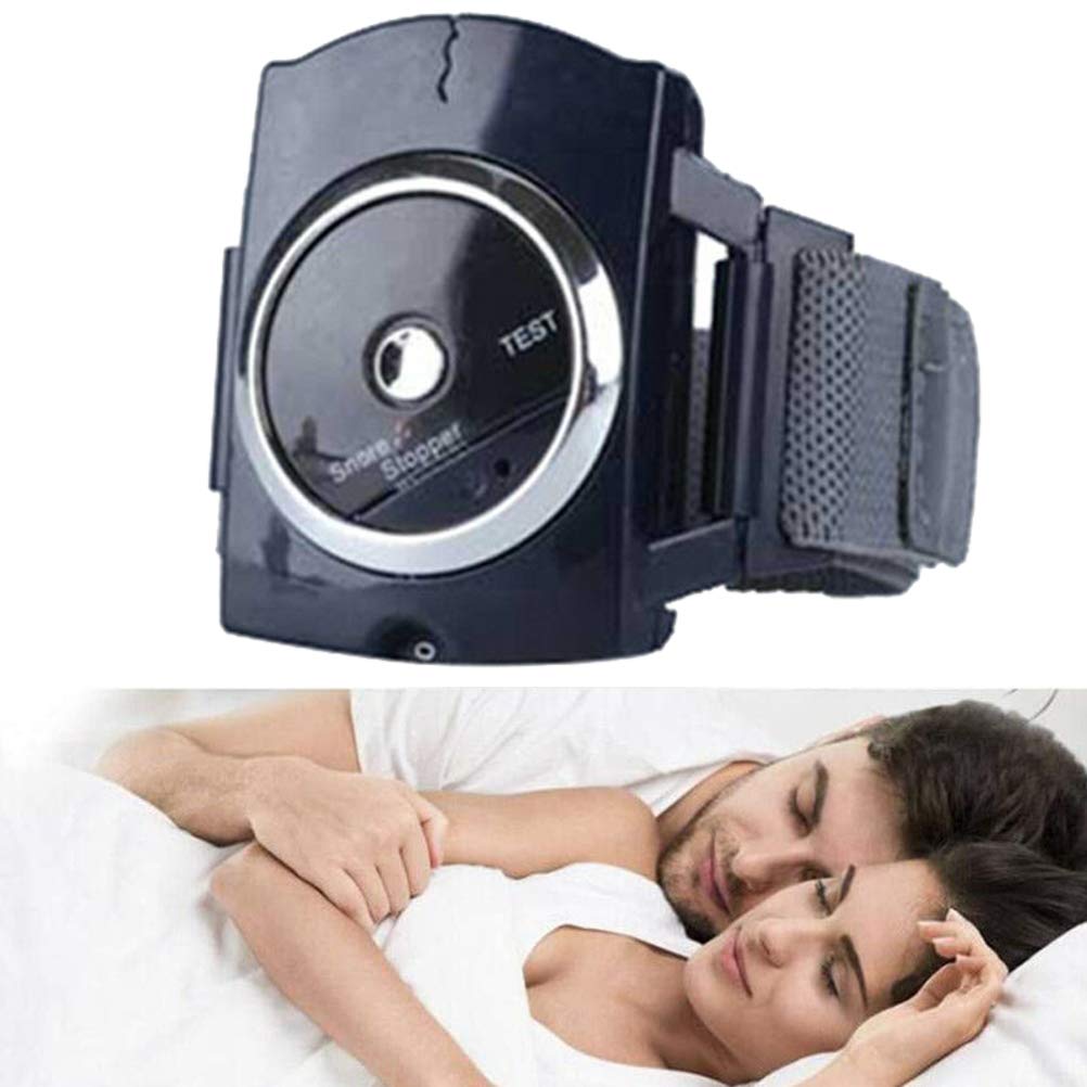 QoFina Sleep Connection Wristband, Anti Snore Wrist Aid Infrared Intelligent Snore Stopper Wristband Device for Men and Women