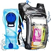 Cofurni Hydration Backpack -Water Backpack with 2l Hydration Bladder | Essential for Festivals - Rave Hydration Pack for Hiking, Running, Cycling, and Festivals