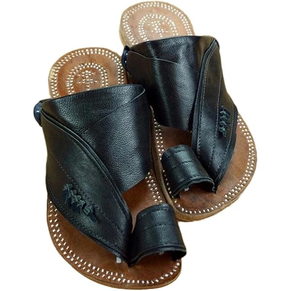 Orthopedic Toe Corrector Sandals For Men - Brown, Size 25.5cm | Comfortable Big Toe Hallux Valgus Support For Plantar Fasciitis & Flat Feet | Buy Now With Express International Delivery
