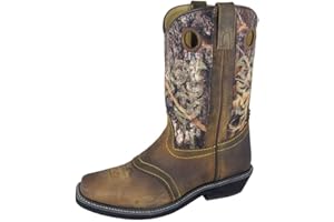 Smoky Mountain Boots Women's Pawnee Western Boots, Brown Oil Distress/Camo, 8