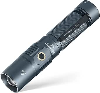 Power Bank Flashlight, NPET N5 Zoomable High Lumens Flashlight with Memory Modes,Magnetic Base,Water Resident,Best Led Tactical Flashlight for Camping Hiking,Emergency in Both Indoor Outdoor.