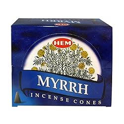Myrrh Incense Cones and Cone Incense Burner Bundle