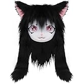 SMILETERNIT Animal Head Cat Fursuit Cut Mask Halloween Masquerade Costume Props