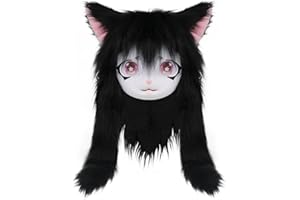 SMILETERNITY SMILETERNIT Animal Head Cat Fursuit Cut Mask Halloween Masquerade Cosplay Costume Props