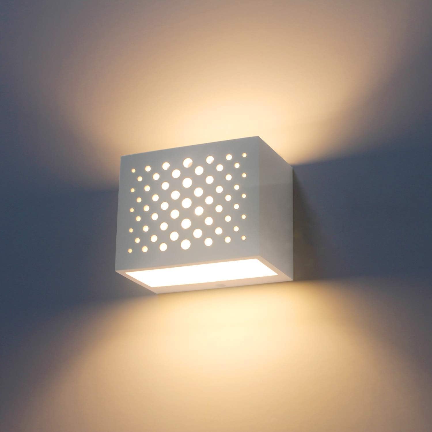 Modern Wall Sconce Lighting Fixture Lamps 7w Warm White 3000k Up And Down Indoor Plaster Wall Lamps 100v 240v For Living Room Bedroom Hallway Conservatory With G9 Bulbs Amazon Com