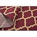 Machine Washable Moroccan Trellis Design Jute Back 5x7 Modern Indoor Area Rug for Living Room, Bedroom, Dining Room, Office, 5'3