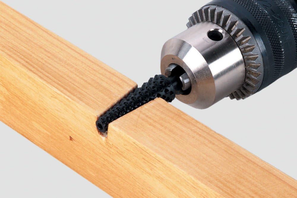 wolfcraft Rotary Rasp for Wood I 2531000, Silver, ø 12 x 35 mm - Image 5