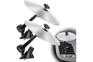 2Pcs Car Cymbal Air Vent Car Crash Cymbal Car Drum Cymbal Air Vent Car Symbol Drum Make Your Driving More Fun Easy Clip-On Mi