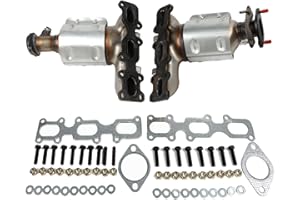 SLEYUYIR 674-255, 674-256 Catalytic Converter Compatible with Ford Explorer FLEX Taurus Lincoln MKS MKT MKZ 3.5L 3.7L 2013 2014 2015 2016 2017 2018 2019 Front Left and Right (Pack of 2) 19516 19517 30584 30585