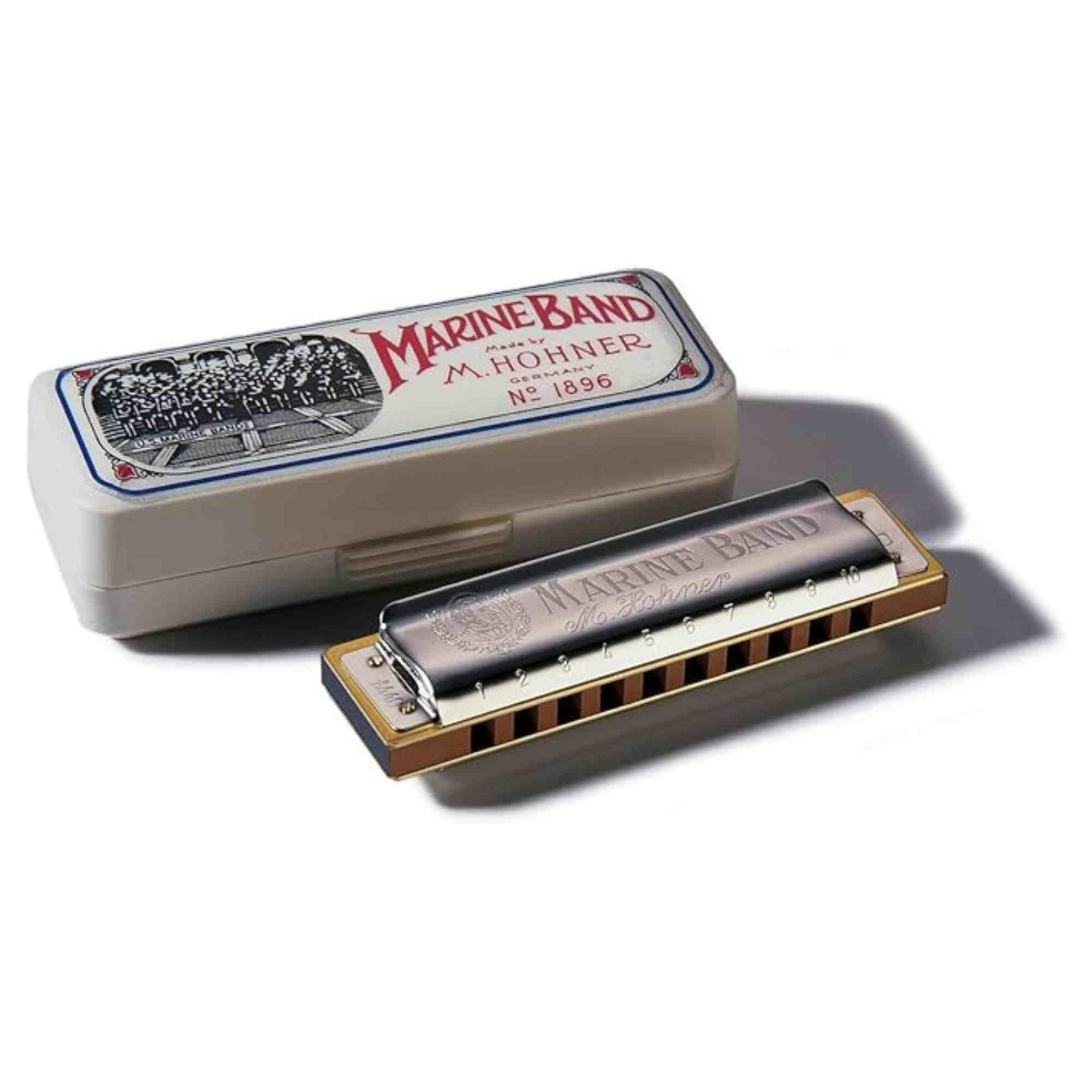Hohner 1896 Marine Band in F, Chrome