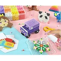 URToys Magic Water Spray Beads Set Sticky Perler Beads Fun Color Fusion Craft Beads Toys for Kids Complete Set 15 Color 2500pcs