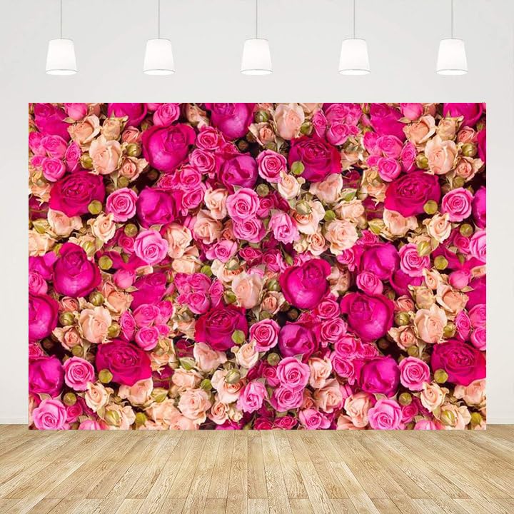 Ticuenicoa 9x6ft Pink Red Rose Flowers Photography