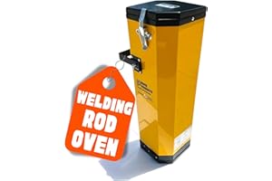 Ridge Products 22 Lb Portable Welding Rod Oven | 110V - 300 Watt - Max Temp 300°F - 18 Inch Rods Fit - Lid Locks Shut - Holds 22 Pounds | Best Used For Low Hydrogen and Stainless Welding Rods.