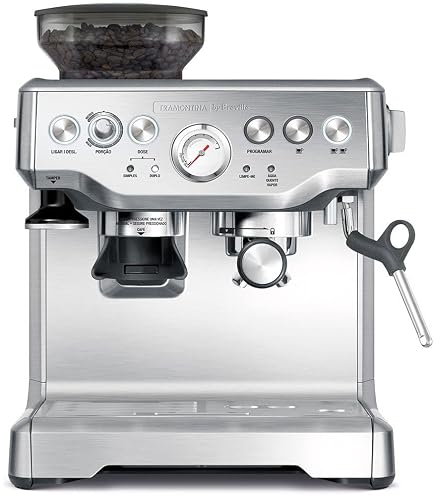 Breville Bes870xl Barista Express Espresso Machine, aço inoxidável