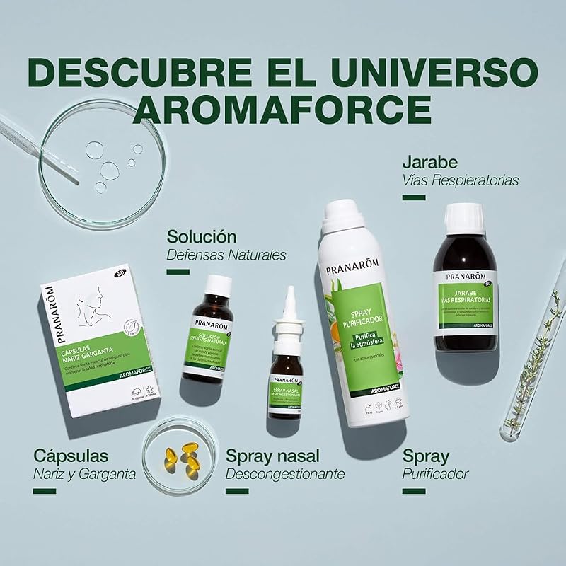 - Aromaforce Oleobiótico - Saúde Respiratória - 100% Óleos Essenciais Puros e Integrais - 15 cápsulas