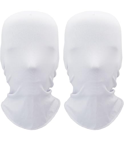 Maschera Intero Volto Open Face Zentai Unisex - Colore Bianco Per Feste In Costume