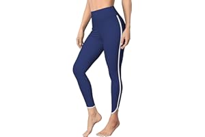 ATTRACO Womens Swim Pants with Pockets Long Swim Leggings High Waisted Swimming Pants, #2 Navy (No Pockets), Medium