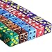AUSTOR 50 Pieces 6 Sided Dice Set, 5 x 10 Pearl Colors Square Corner Dice with Velvet Pouch for Tenzi, Farkle, Yahtzee, Bunco or Teaching Math