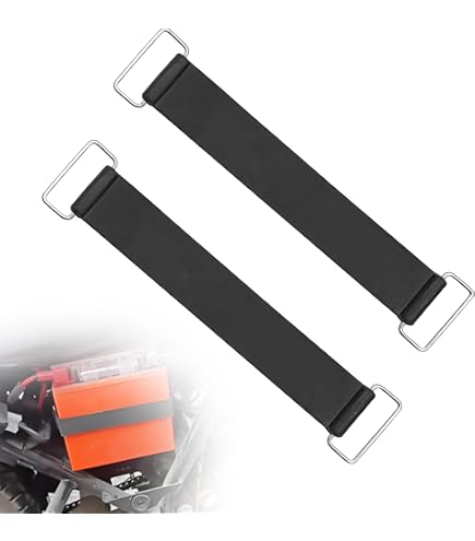 Flexibele Rubberen Batterijbindband – Met Metalen Gesp, Verstelbaar, Stevig, Ideaal Voor Reizen, Auto En Boot