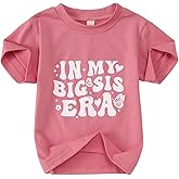 KEKEMI in My Big Sis Era Graphic Shirt Toddler Girl Promoted to Big Sister T-Shirt Baby Short Sleeve Summer Crewneck Tee Tops