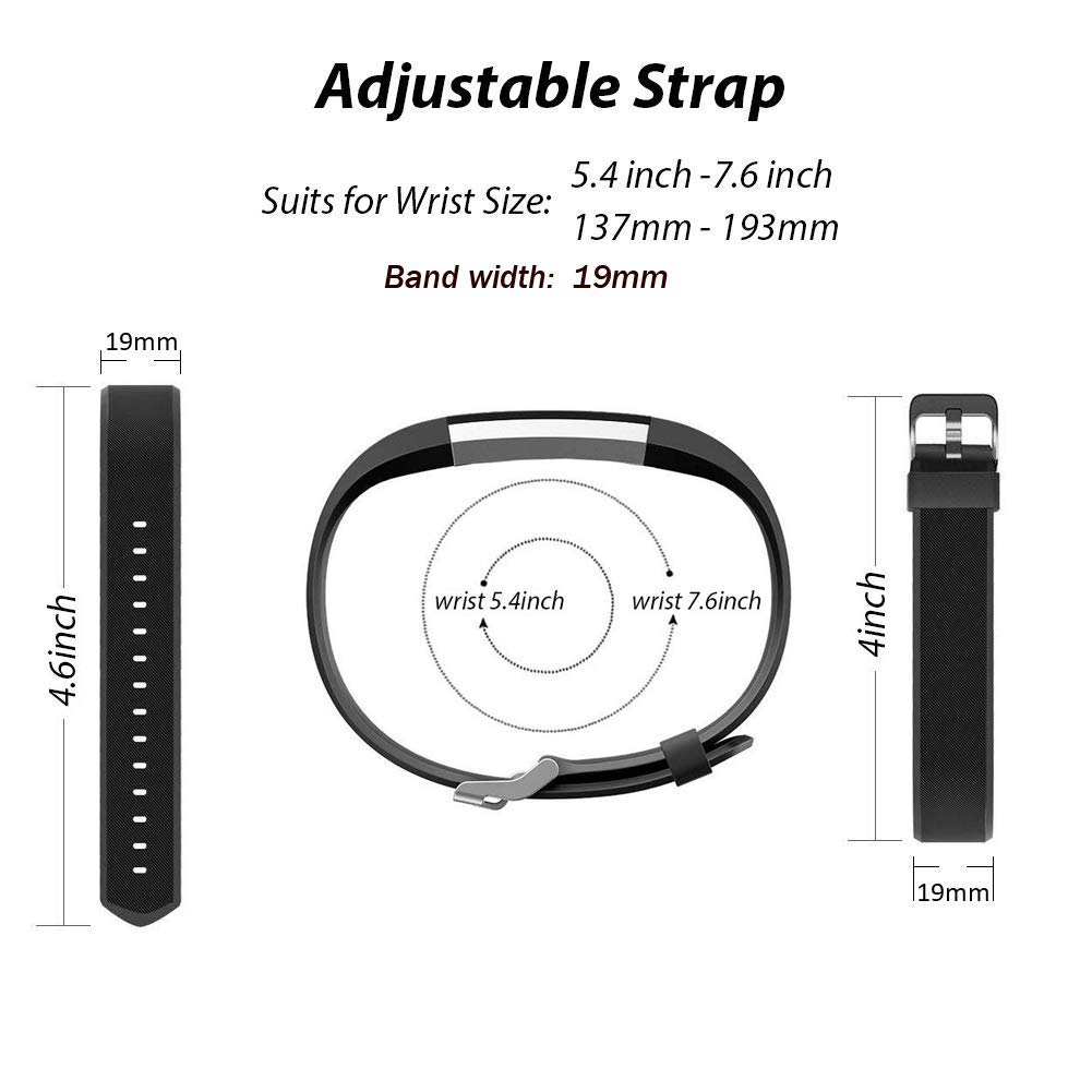 ZURURU Veryfitpro ID115Plus HR Replacement Bands for Veryfit Pro