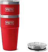 YETI Rambler 20 oz Stackable Cup with MagSlider Lid Rescue Red 591 ml view 7