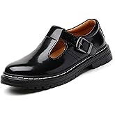 Women Mary Jane Shoes Soft Toe Non Slip Platform Casual Faux Leather Chunky Comfortable Dressy Oxfords Mary Janes Shoes