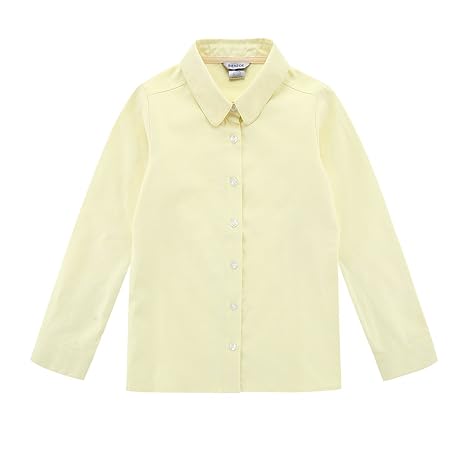 Bienzoe Groß Mädchen Schuluniformen Oxford Lange Ärmel Bluse