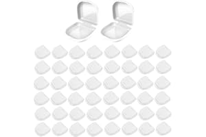 Maoerdental 120PCS Retainer Cases Bulk White Colors,Dental Retainer Box with Vent Holes, Aligner Case Mouth Guard Denture Box