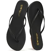 MOAILAOZI Flip Flops for Women With Memory Foam Insole Support,Soft Fabric Fits Comfortably Lightweight Slippers, Non-Slip Durable Beach Sandals Slip On Thong Cushion Flat Dressy