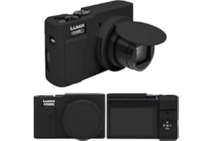 RAIALL Silicone Case for Panasonic LUMIX ZS99 Point and Shoot Camera, LUMIX ZS99 Soft Protective Silicone Sleeve Holder, Trav
