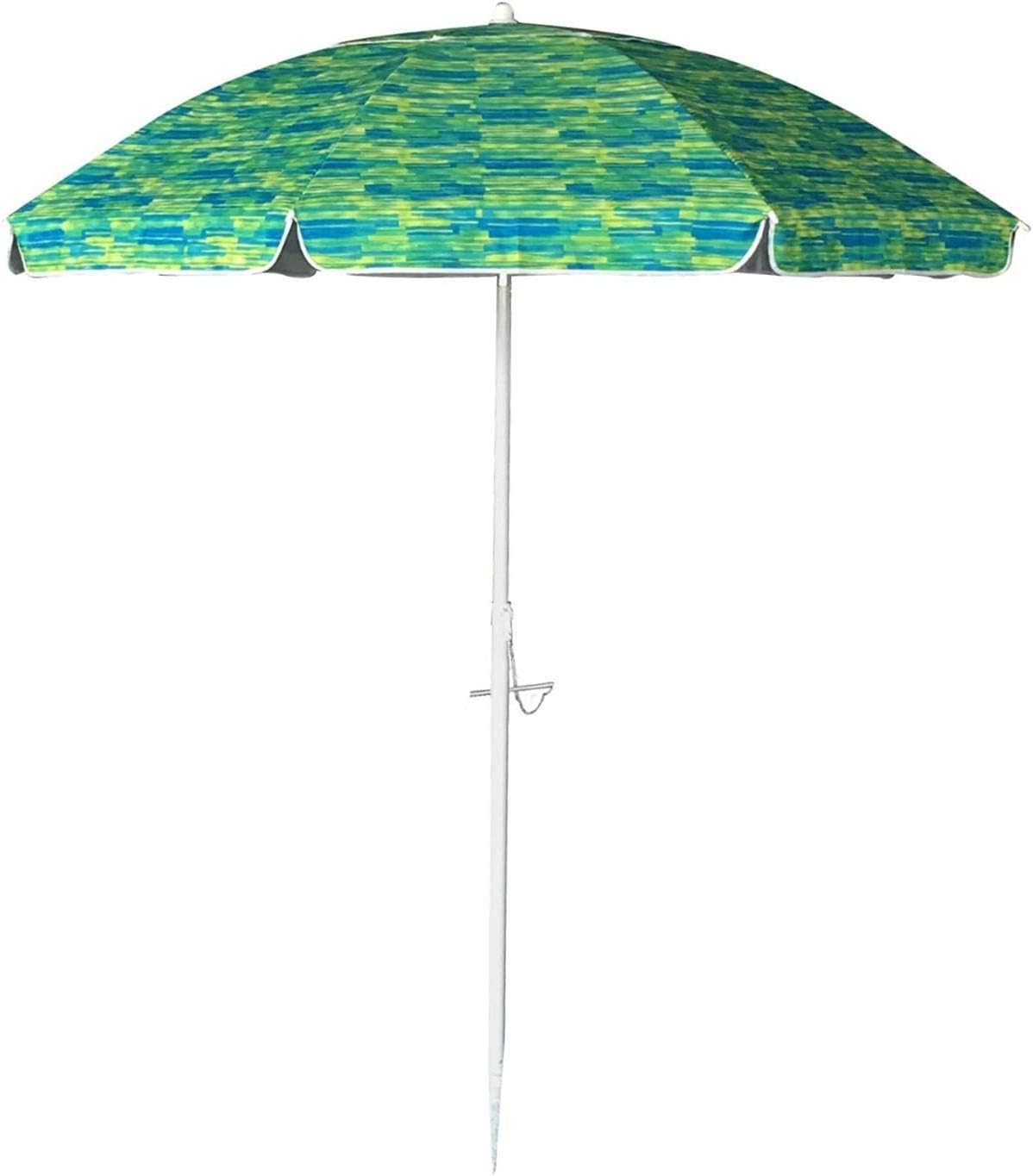 Amazon Com Abo Gear Beach Umbrella Sand Anchor 7 Feet Beach Umbrella With Tilt And Telescoping Pole Garden Outdoor