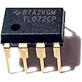 Juried Engineering TL072CP TL072 Dual Low-Noise JFET-Input Operational Amplifier Op Amp Breadboard-Friendly IC DIP-8 (Pack of 5)