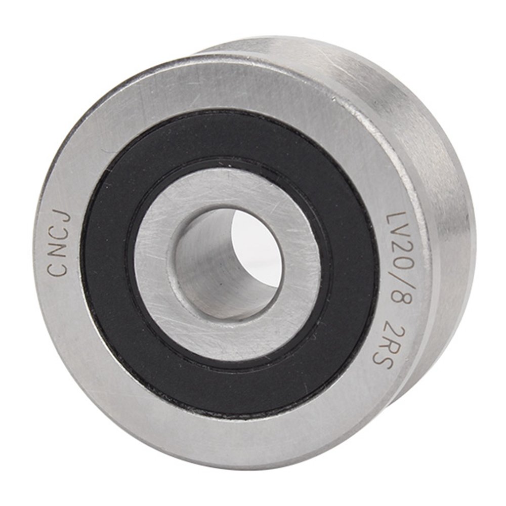 8x30x14mm V Groove Sealed Guide Pulley Rail Ball Bearing for Cylindrical Guide