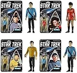 Star Trek Funko ReAction Series 1 Complete Set (4) Spock, Sulu, Uhura, Bones