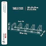 VOUNOT 4 Bike Stand Floor or Wall Mounted Bike Rack Garage Storage view 3