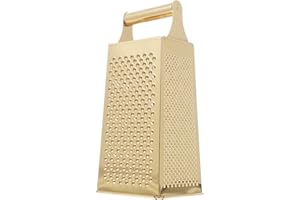 DOITOOL Stainless Steel 4-Sided Cheese graters, Professional Box Grater with Handle Vegetable Slicer Food Shredder for Kitche