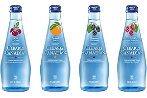 Clearly Canadian Sparkling Flavored Water (4 Flavor Sampler, 4 Pack Sampler)